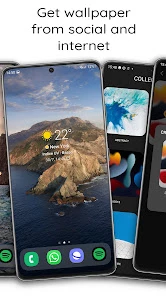 iWALL: iOS Blur Dock Bar screen 7