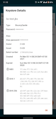 apk-signer screen 4