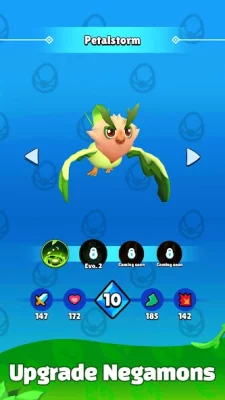Negamons Monster Trainer screen 3